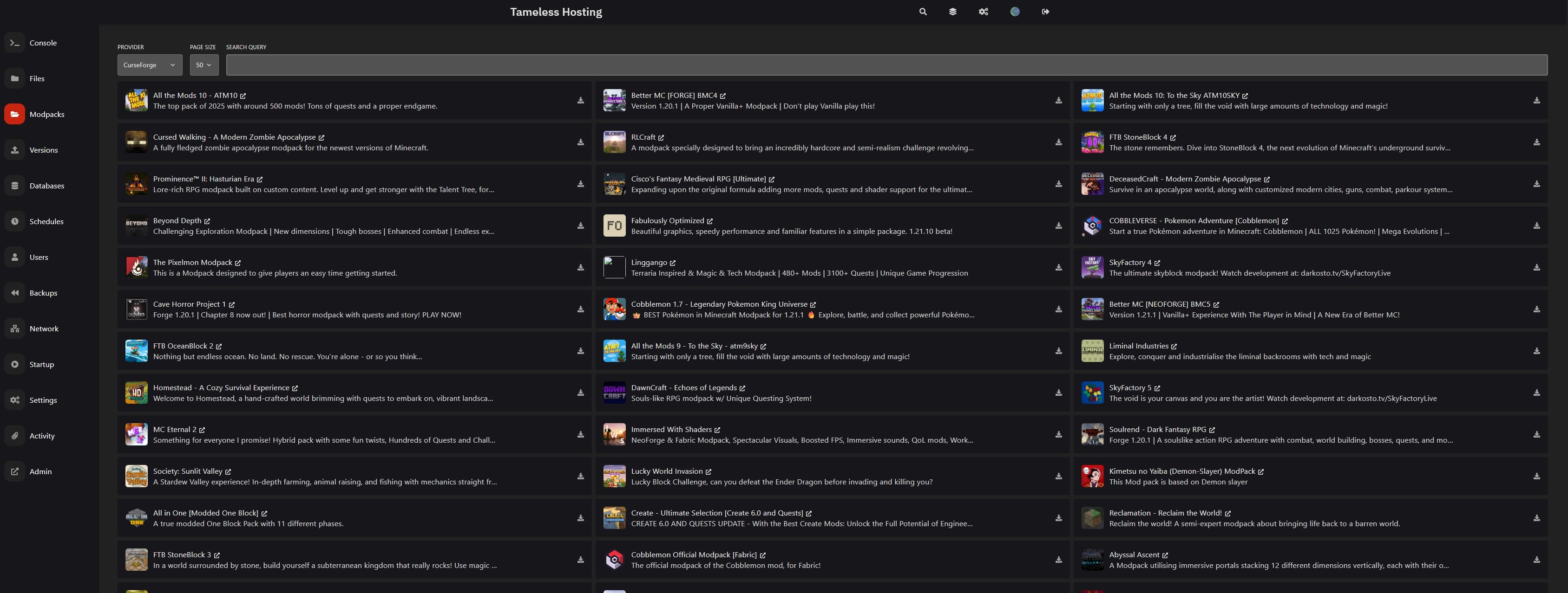 1-Click Modpack Install